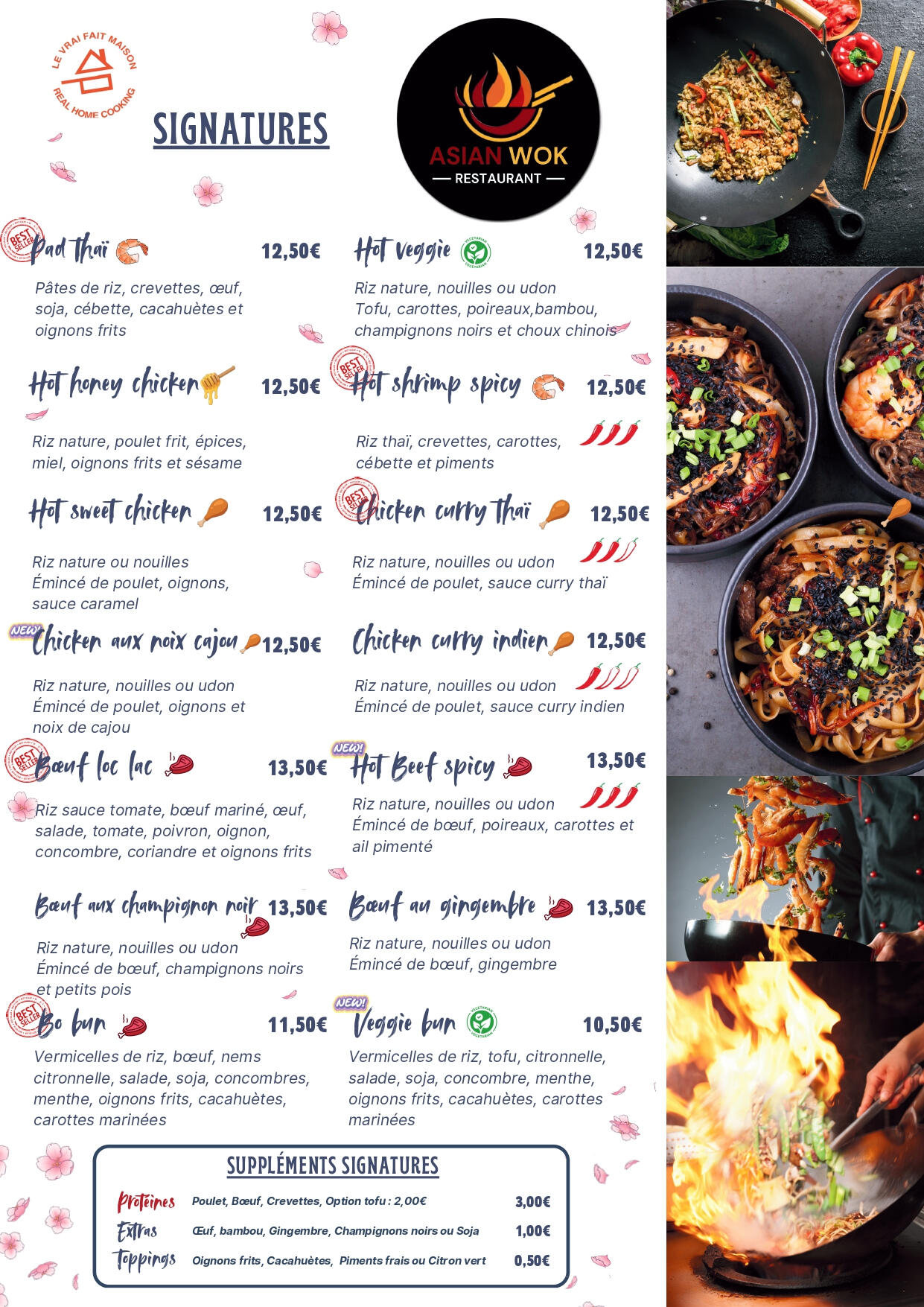 Asian Wok Restaurant Carte du restaurant 2